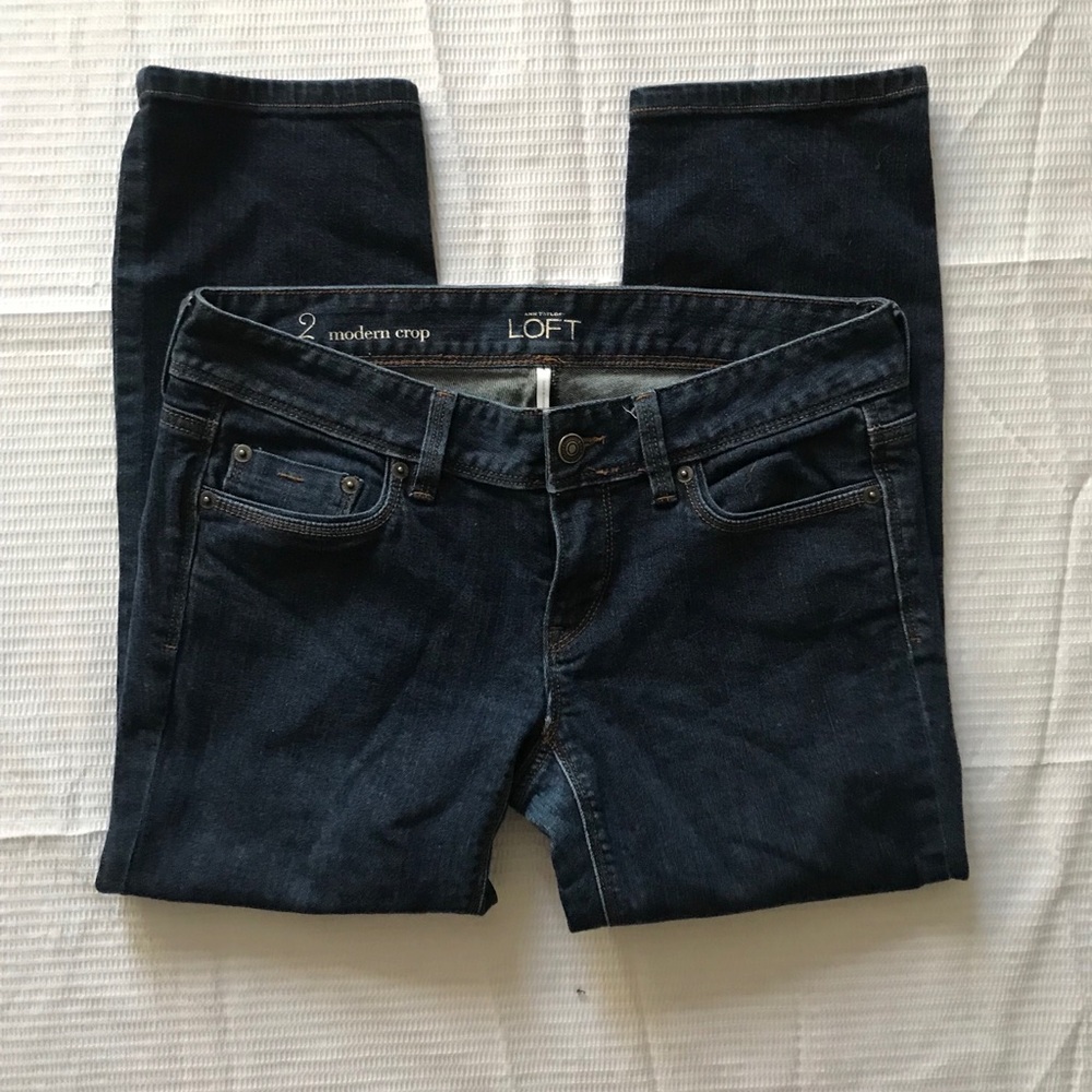 Ann Taylor Loft Crop Denim Pants